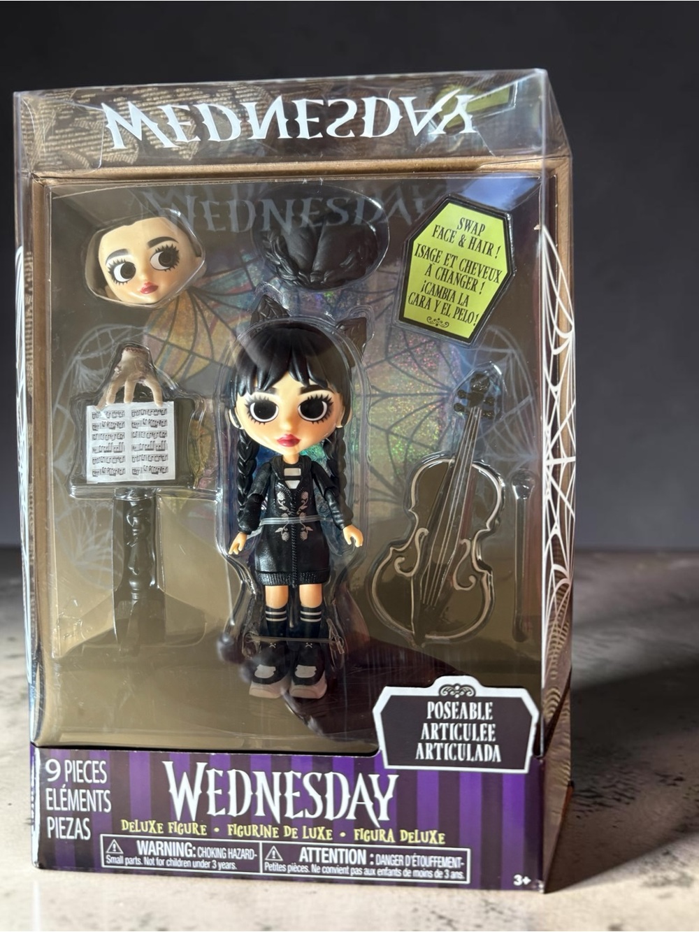 Wednesday Deluxe Poseable Doll – Black